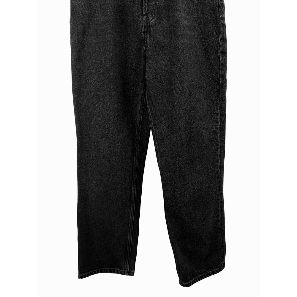 Reformation Cynthia High Rise Straight Jeans Seattle Black Denim Petite 26P - Picture 9 of 14